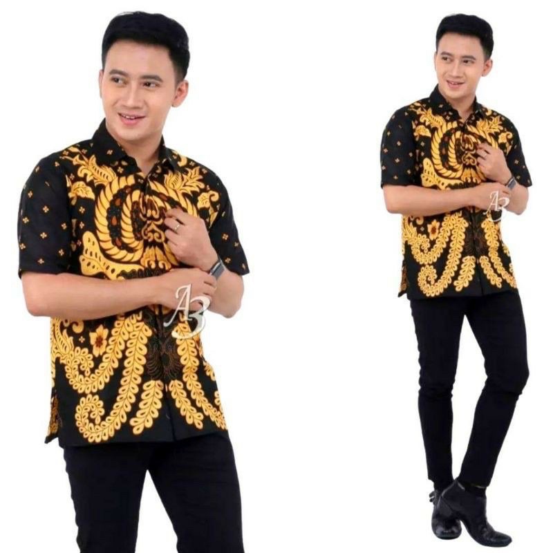 Couple Keluarga • Sarimbit Batik • TERLENGKAP • TERBARU • MOTIF GURITA KUNING