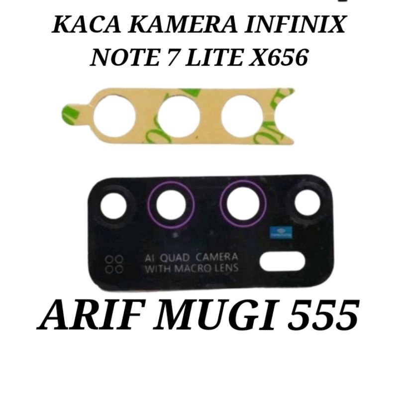 KACA KAMERA LENSA CAMERA BELAKANG INFINIX NOTE 7 LITE X656 ORIGINAL