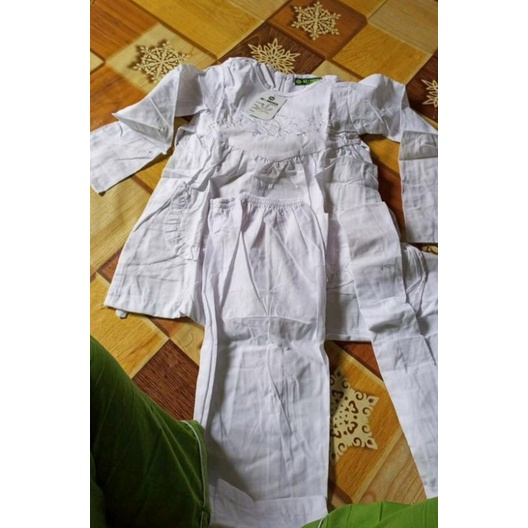 STELAN ANAK CEWEK KATUN PUTIH II BAJU MUSLIM ANAK