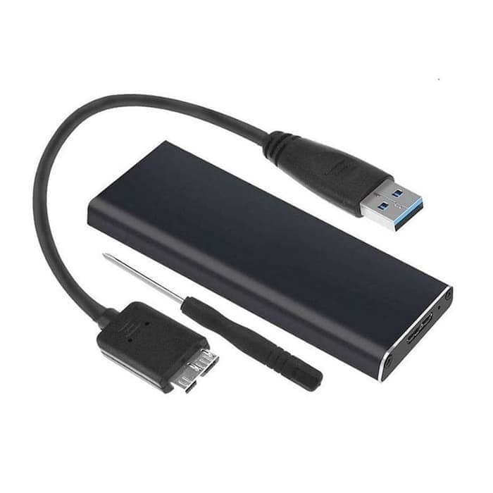 Enclosure Casing SSD M.2 NGFF to Usb 3.0 Ver. Kabel Adapter M2 Sata