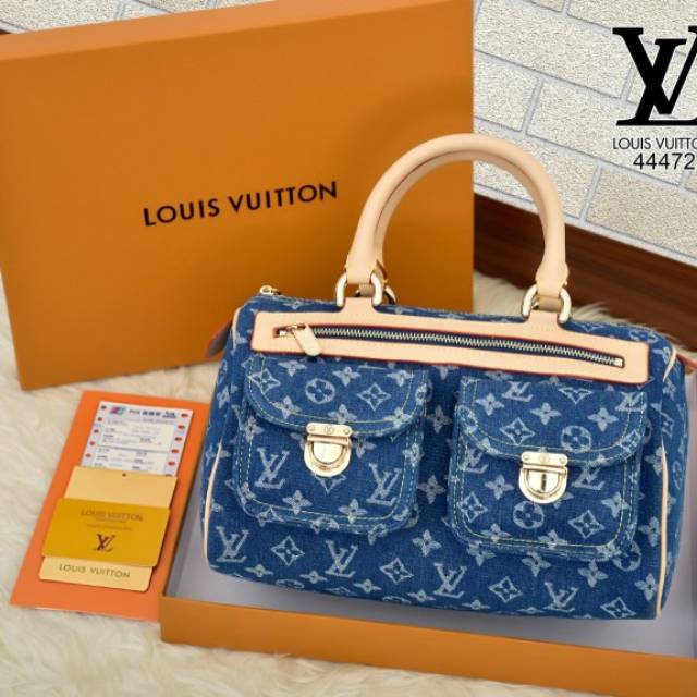denim lv bag