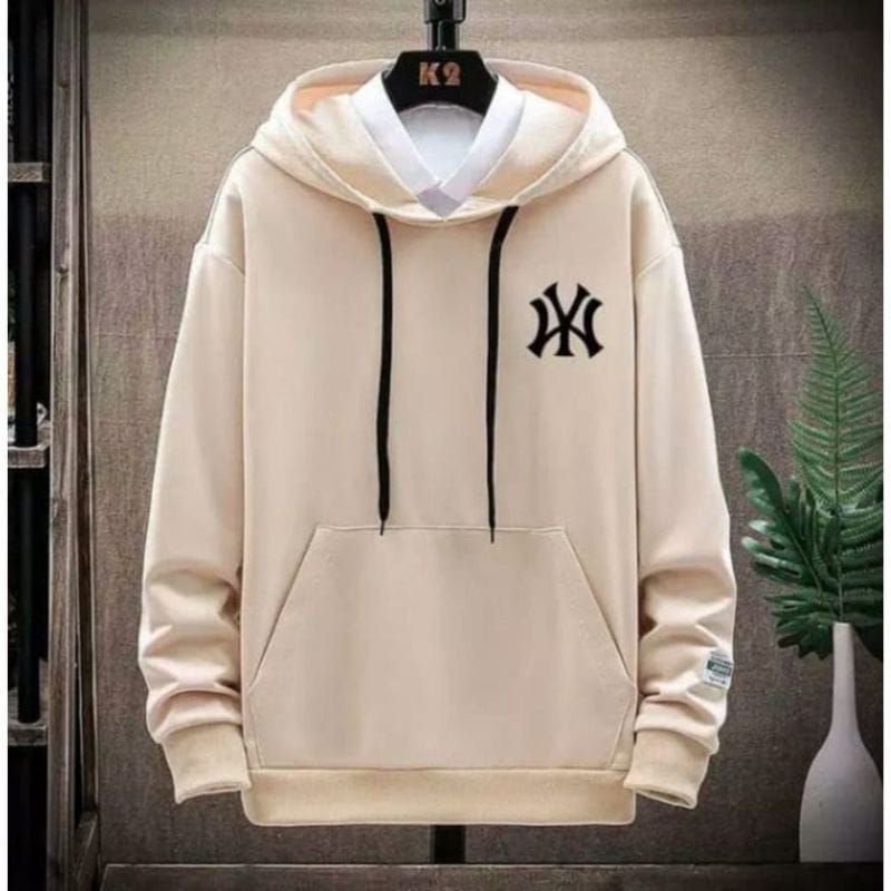 sweater Hoodie  NY wanita dan pria Unisex  bahan Fleece Tebal kaos Distro keren