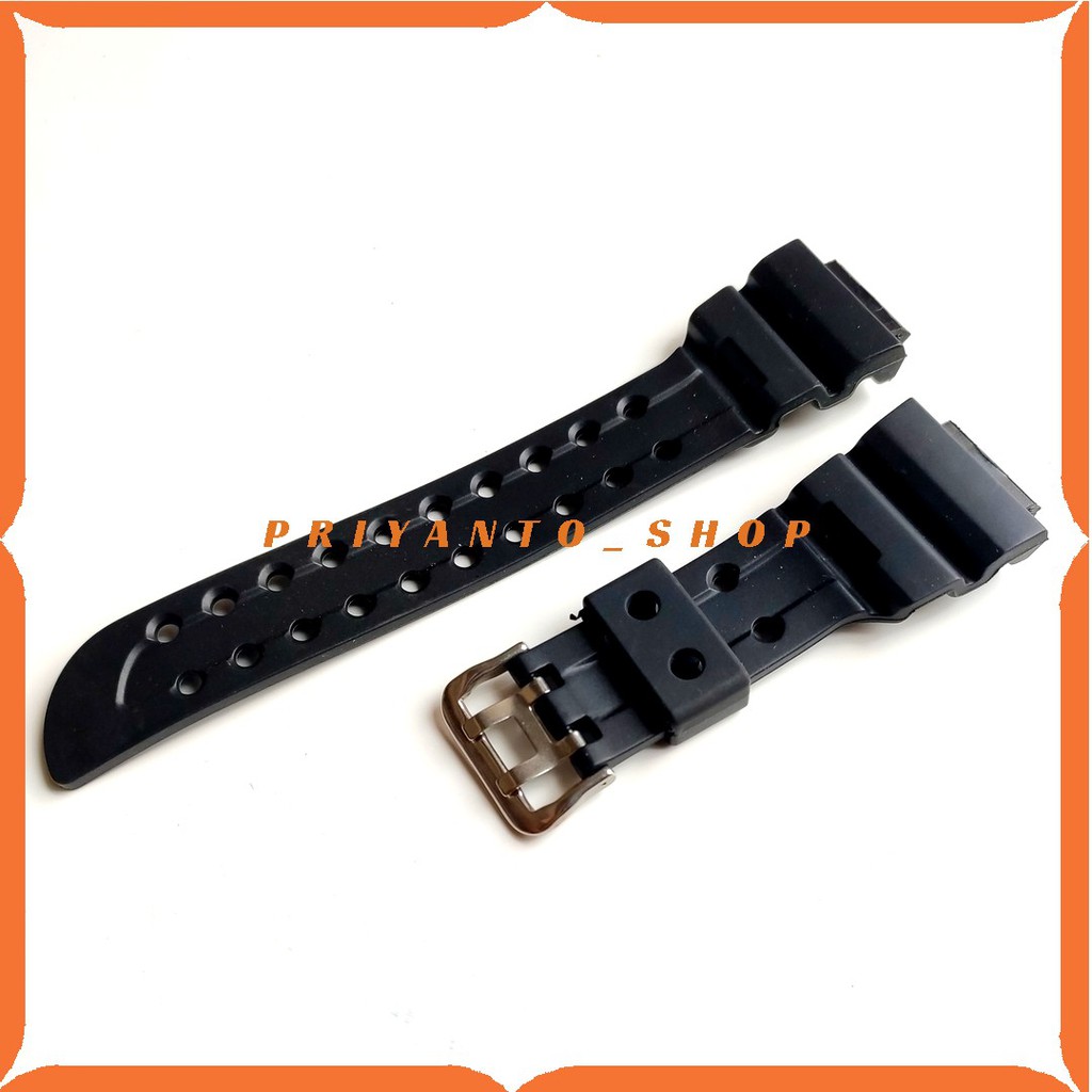 STRAP TALI JAM RUBBER WATCH D_ZINER D ZINER 8178 DZ 8178 HITAM