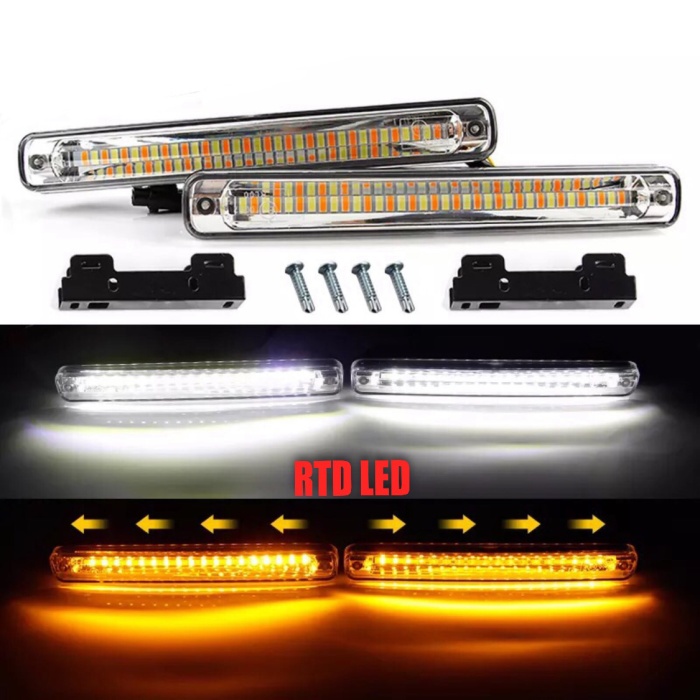 Drl Led Running Sein Lampu Drl Mobil 36 Mata Cahaya Terang R086