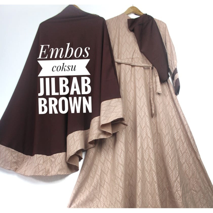 Gamis SET CADAR EMBOS SYARI WOOLPEACH WOLFIS