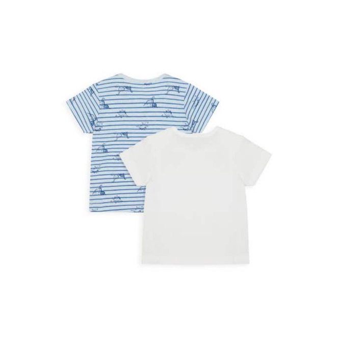 MOTHERCARE 2 pack dino and friends t-shirts babyboy, kaos lengan pendek anak bayi laki-1