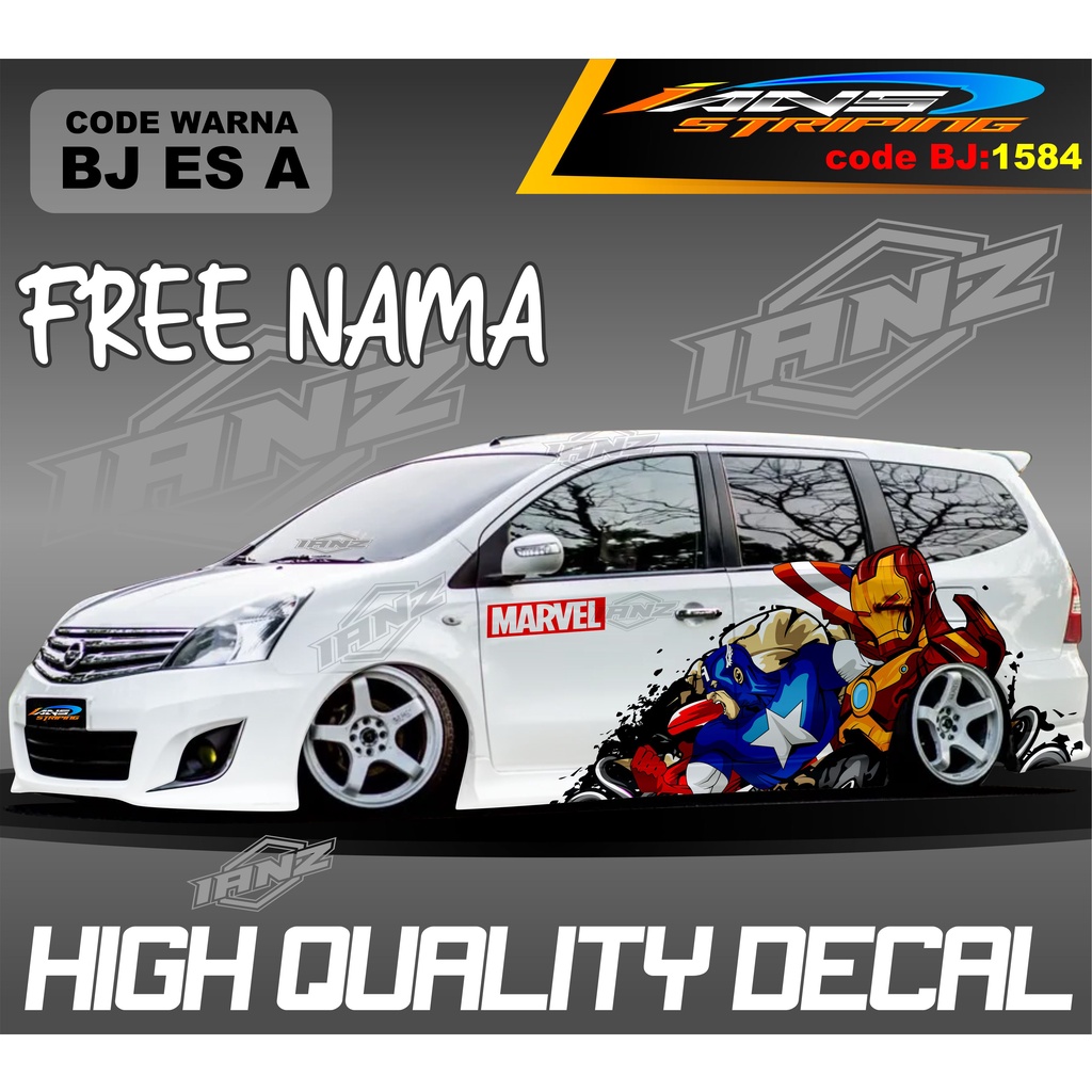 VARIASI STIKER MOBIL GRAND LIVINA TERMURAH  / STIKER MOBIL TERIOS XPANDER NEW DESAIN / VARIASI STIKER MOBIL AVANZA XENIA