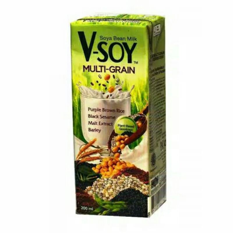 

V-Soy Multi Grain Susu Kedelai UHT 200ml / Susu Pelancar ASI BOOSTER