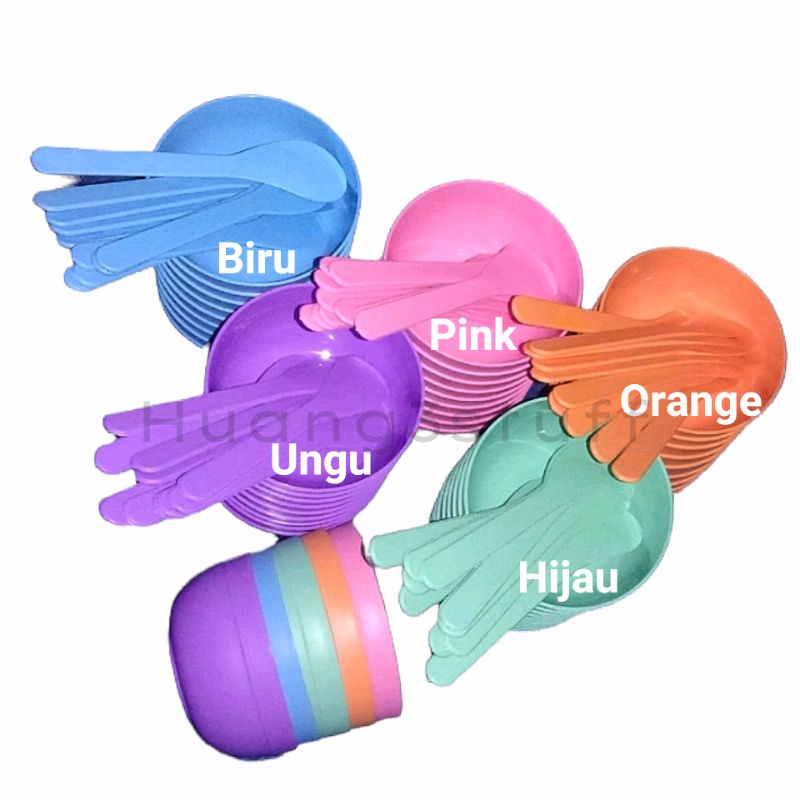 Mangkok Masker Set 4in1 Spatula / MANGKOK SENDOK MASKER PLASTIK