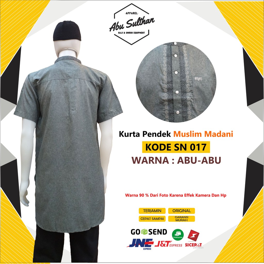 BAJU GAMIS KURTA MUSLIMADANI SN017 / KURTA MOTIF / KURTA WARNA