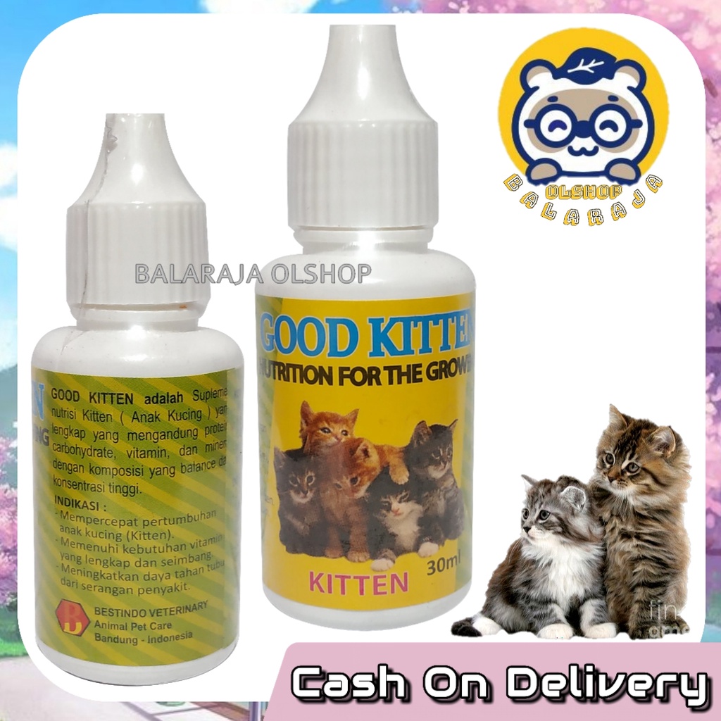 Vitamin Kucing Kitten Anak Kucing Kecil Penambah Nafsu Makan Good Kitten