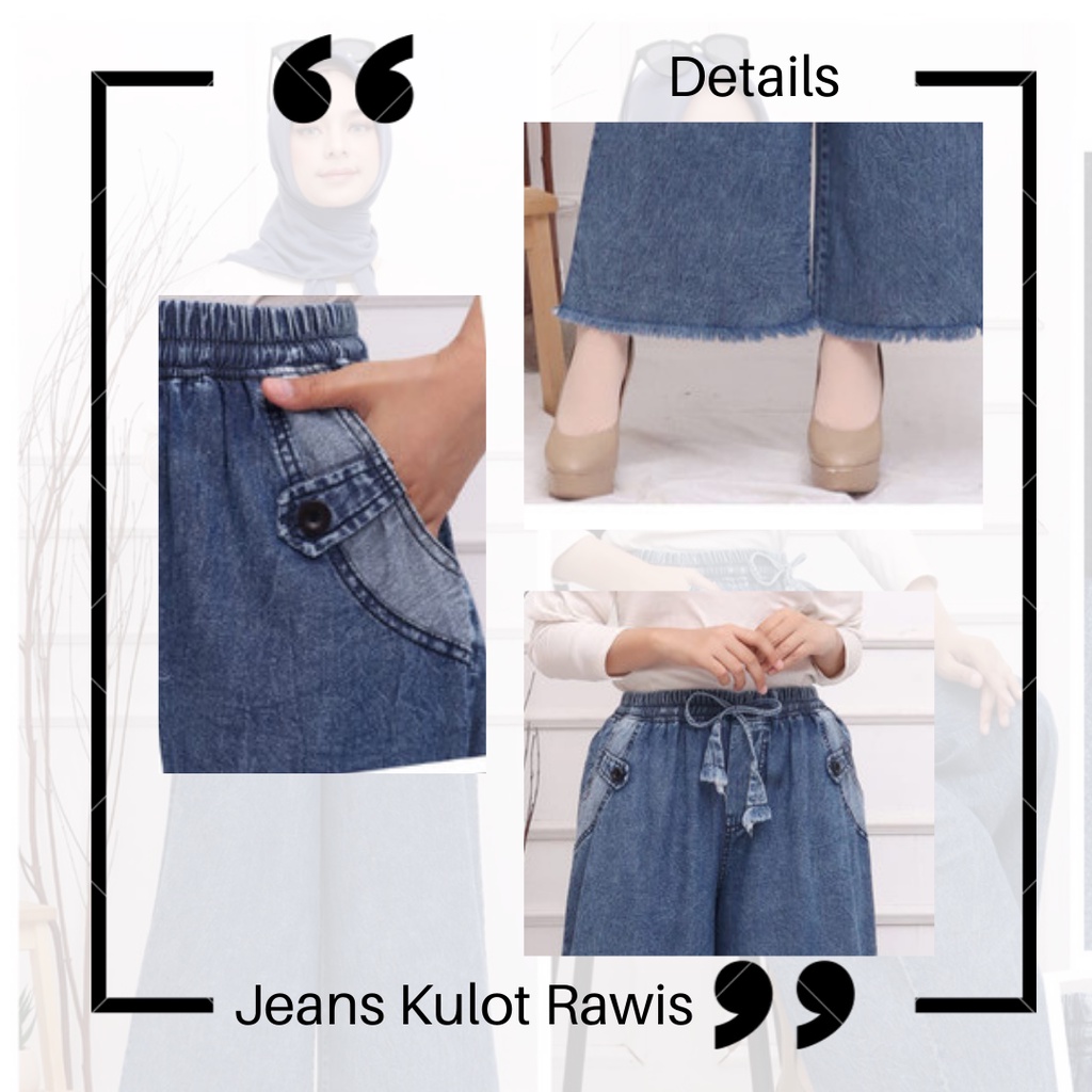 Jeans Kulot Jumbo Premium All Size Fit To XXL