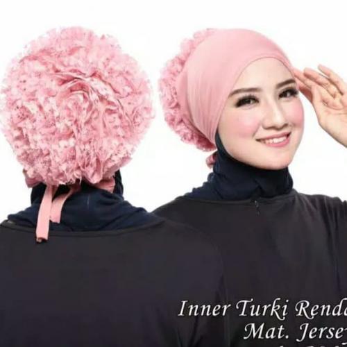 Ciput turkey / turki bahan rayon super cepol renda