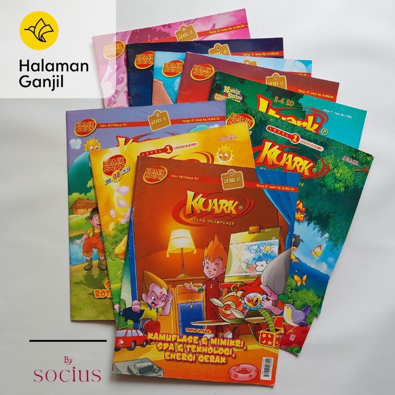 Majalah Kuark Bekas Majalah Pengetahuan Anak Kelas Olimpiade Komik Sains