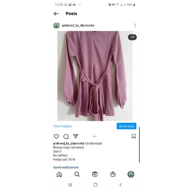 Blouse Vanilla Hijab