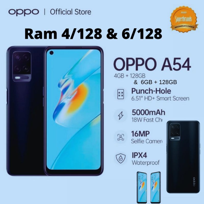 OPPO A54 RAM 4/64 & 6/128 GARANSI RESMI | Shopee Indonesia