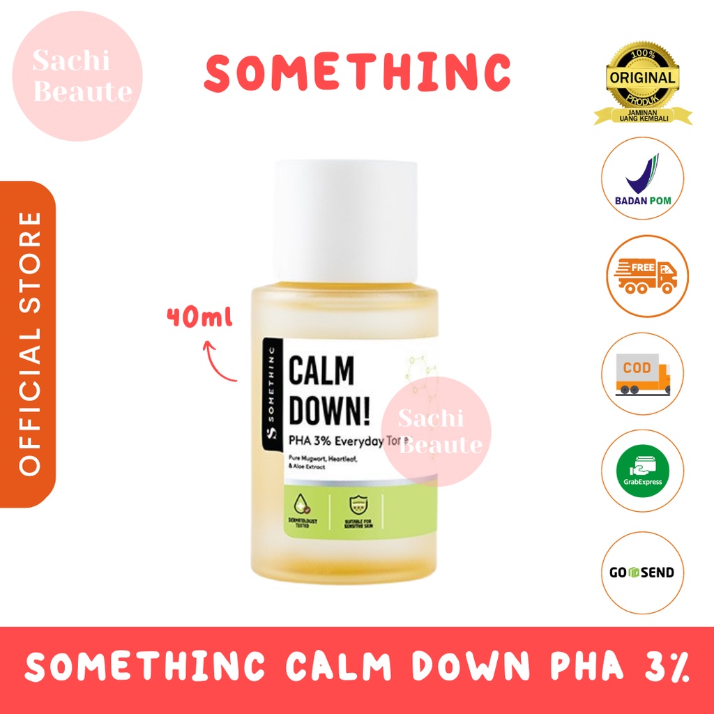 SOMETHINC Calm Down! PHA 3% Everyday Toner - Toner Menenangkan &amp; Mencerahkan kulit