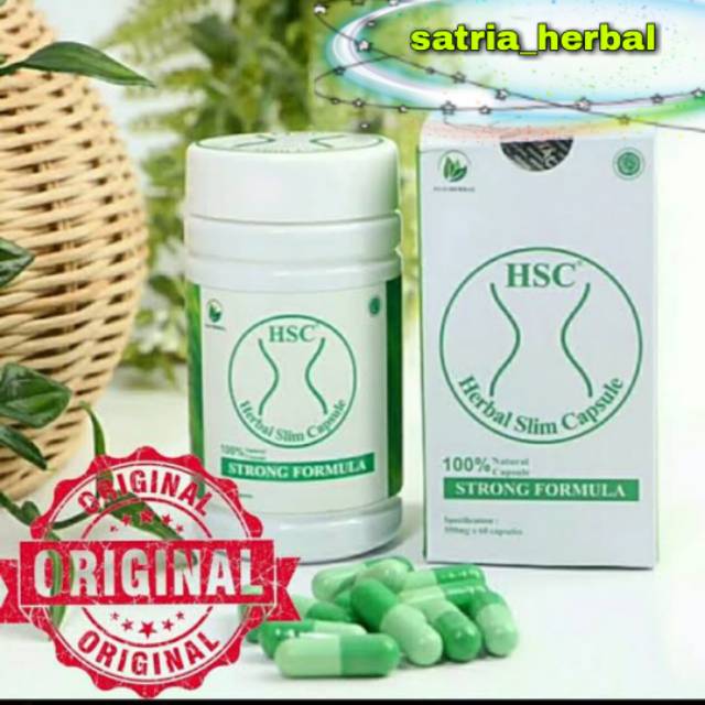HERBAL SLIM CAPSULE ASLI ORIGINAL ( HSC ) OBAT PELANGSING BADAN ALAMI - HSC ASLI ORIGINAL TERBUKTI