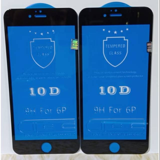 TEMPRED GLASS IPHONE 6+/6 PLUS.10 D FULL COVER