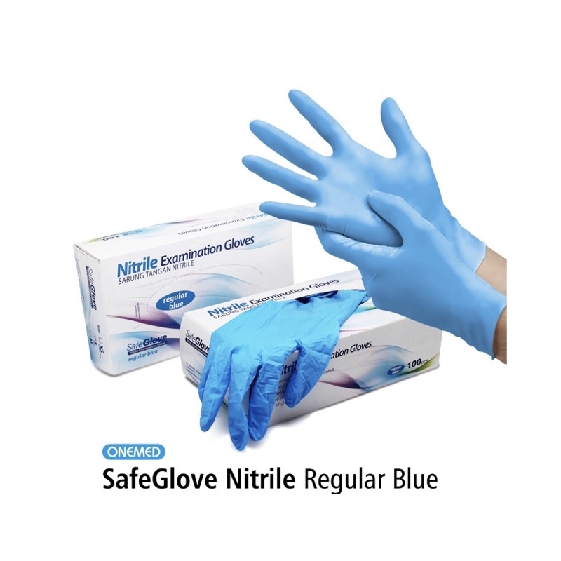 HANDSCON SAFEGLOVE NITRILE WARNA BOX / SARUNG TANGAN NITRILE