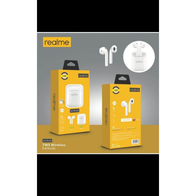 Handsfree Bluetooth Realme / Handset Realme / Earphone Realme TWS Airbuds Music