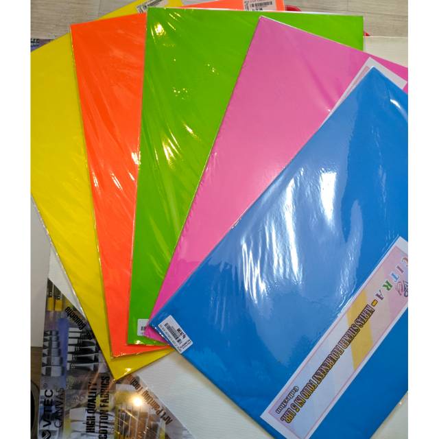 

Kertas Sticker Flourencent Folio isi 5 Lembar