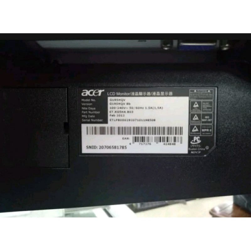 Monitor LCD 19 inci ACER