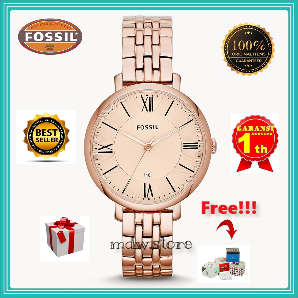 FS Jacqueline Original ES3435 ES 3435 Jam Tangan Wanita