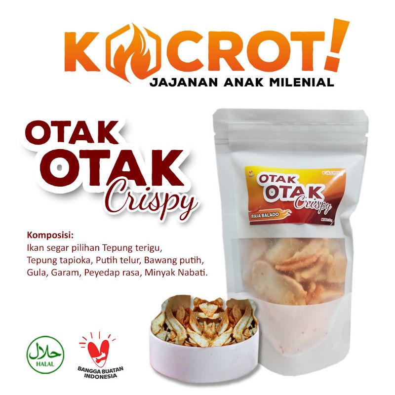 

Otak-otak crispy Large 120gr, snack otak-otak, otak-otak ikan, cemilan otak-otak