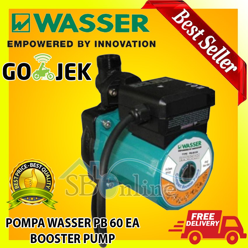 Wasser PB-60 EA Pompa Booster Garansi Resmi