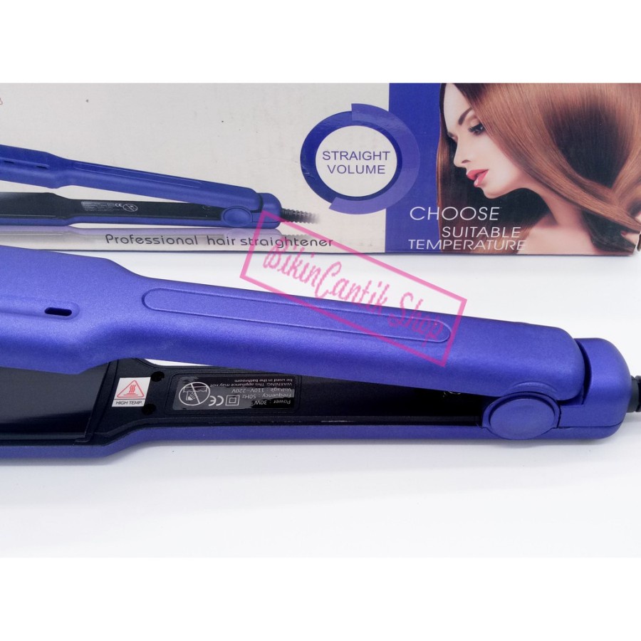 Catokan Rambut Wanita Gowei GW 7108 2in1 Plat Lebar Rebonding Lurus Salon Murah Suhu Panas New Ori