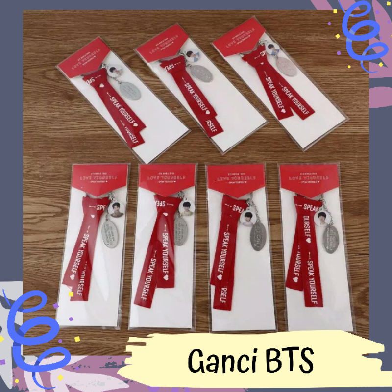 Gantungan Ganci Keyring Lanyard BTS Speak Yourself