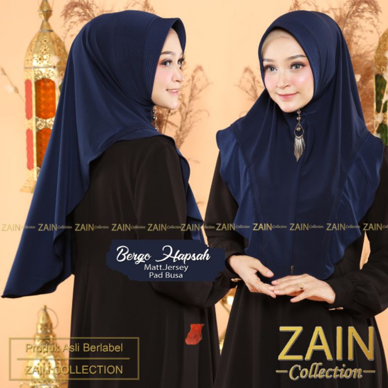 jilbab instan hapsah ORI ZAIN-navy