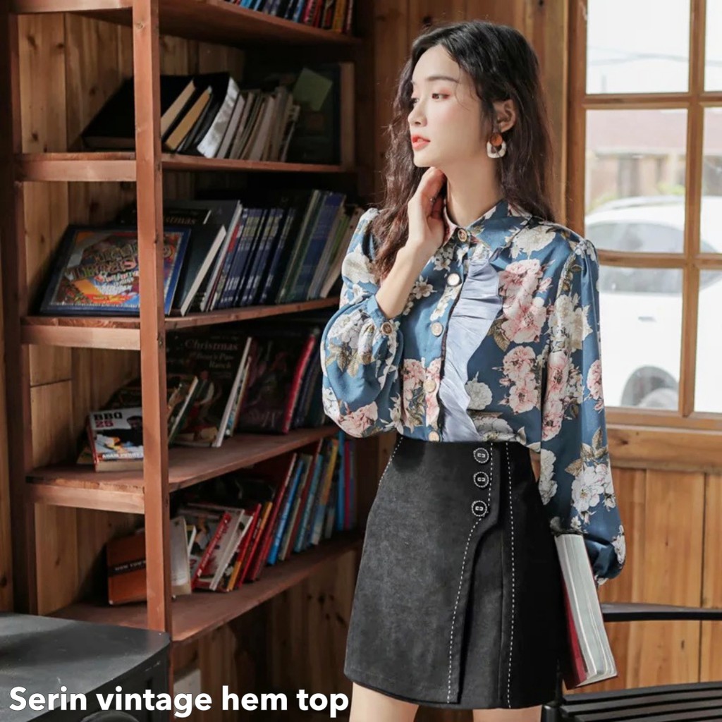 Serin vintage hem top - Thejancothes