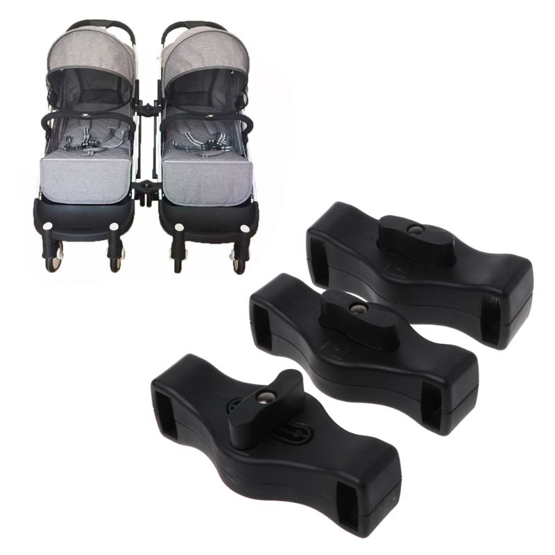 Mary 3pcs Adapter Konektor Stroller Bayi Kembar