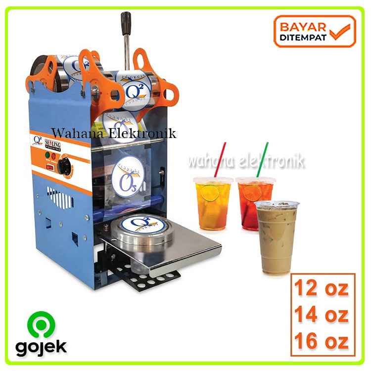 Q2 8881 Cup Sealing Machine / Cup Sealer Press Plastik Mesin Press Gelas Plastik Grab - Gojek