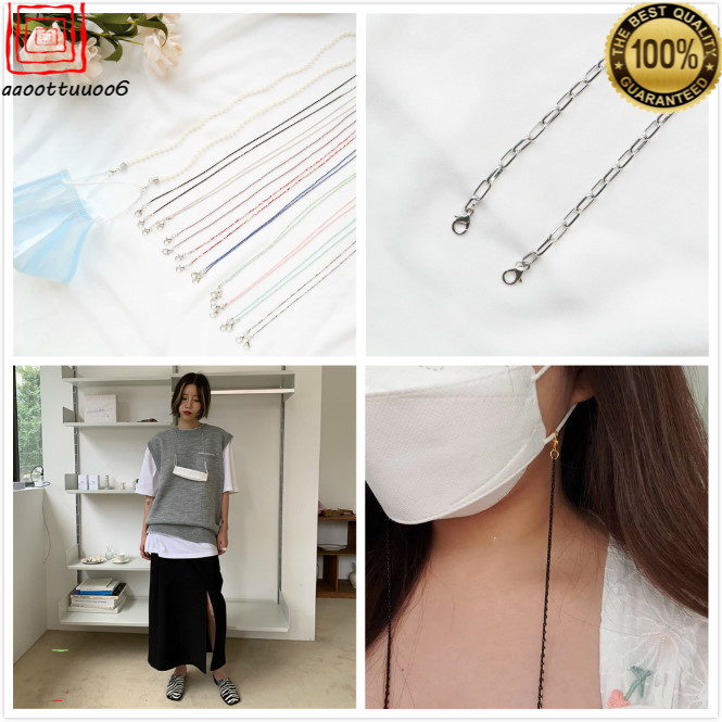 DIY Kalung Lanyard Masker Gaya Korea, Fashion Tali Topeng Multifungsi Masker