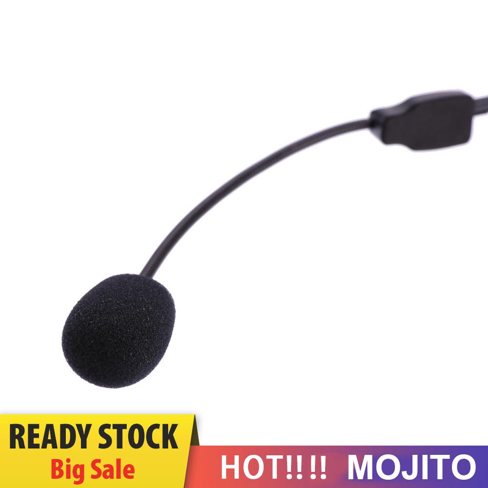 MOJITO Portable Lightweight Wired 3.5mm Plug Guide Lecture Speech Headset with Mic