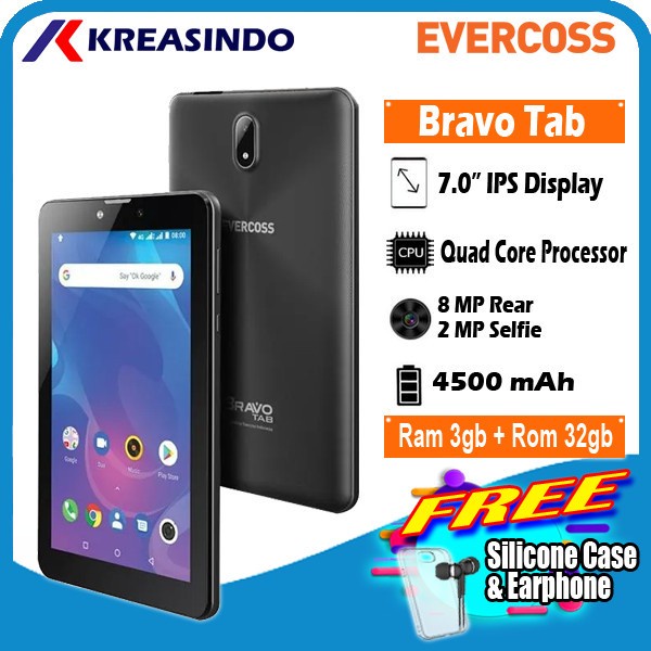 Evercoss X7 Bravo Tab 2020 Tablet 7&quot; 3/32 Ram 3GB Internal 32GB Resmi