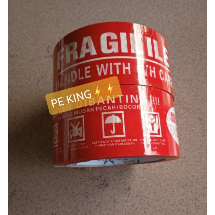 

Isolasi FRAGILE 48mm x 90 Yard Jangan Dibanting Kirim Kilat Surabaya