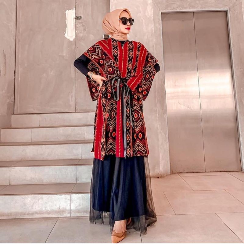 Baju Tenun Vira Hijab Dress