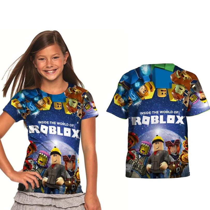 Roblox Inside The World Baju Anak Fullprint Cod Shopee Indonesia - free roblox baju perempuan