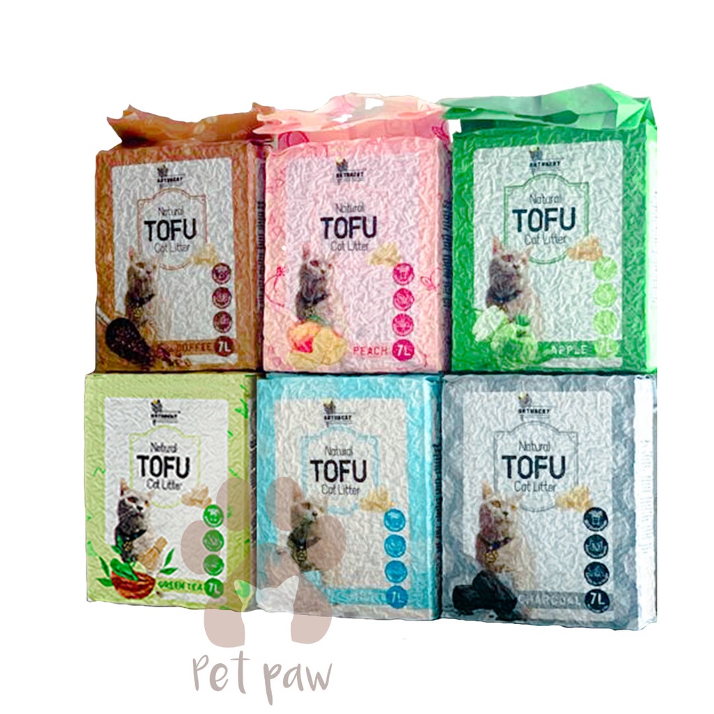 Jual Pasir Kucing Arthacat Gumpal Soya Natural Tofu Clumping Cat Litter