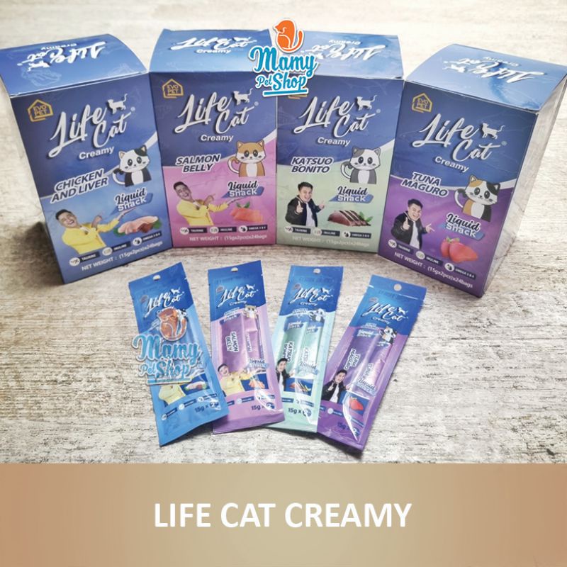 LIFE CAT CREAMY 15 GR 1 SACHET ISI 2 PC