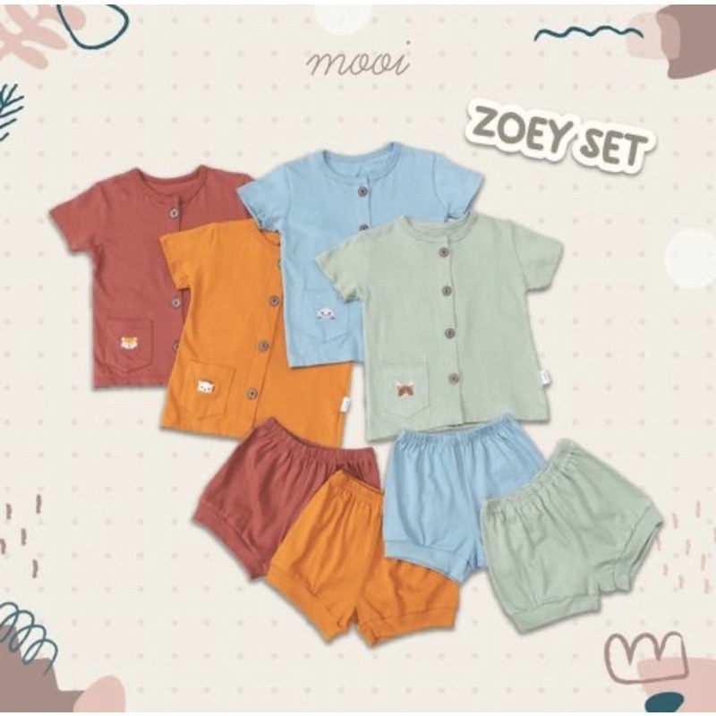 Mooi Zoey Button Set - Setelan Baby/Baby set