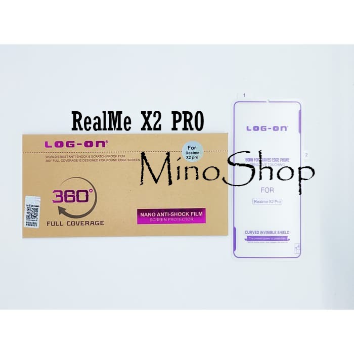 ANTISHOCK LOG ON REALME X2 PRO SCREEN PROTECTOR - ANTIGORES JELLY