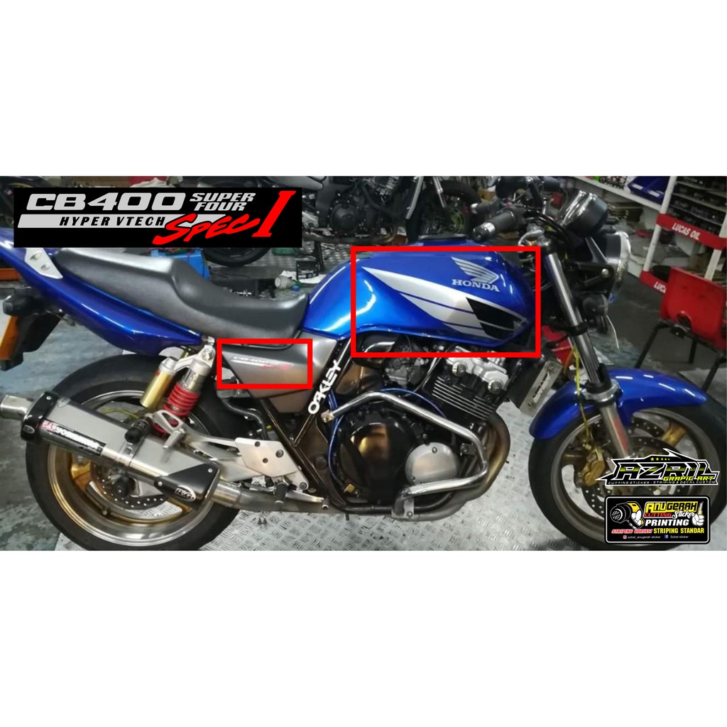 Striping Sticker Cutting HONDA CB 400 sp 1