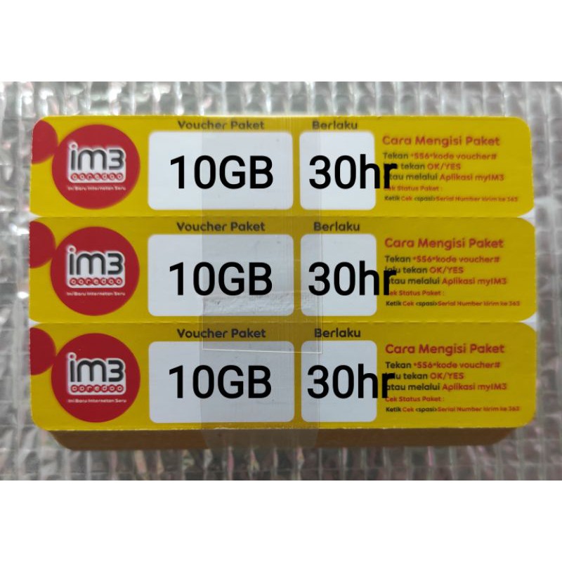 voucher indosat 10GB fredom combo attack