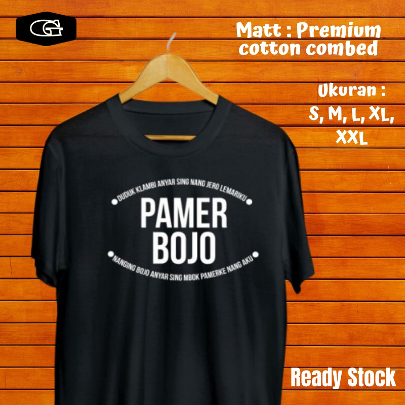 Kaos Pamer Bojo Kaos Distro Kata Kata Jawa Murah XXL Surabaya