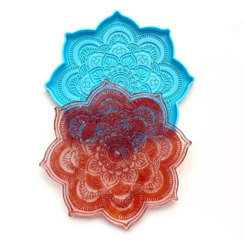 Siy 1 Pc Cetakan Resin Model Mandala Untuk Membuat Coaster